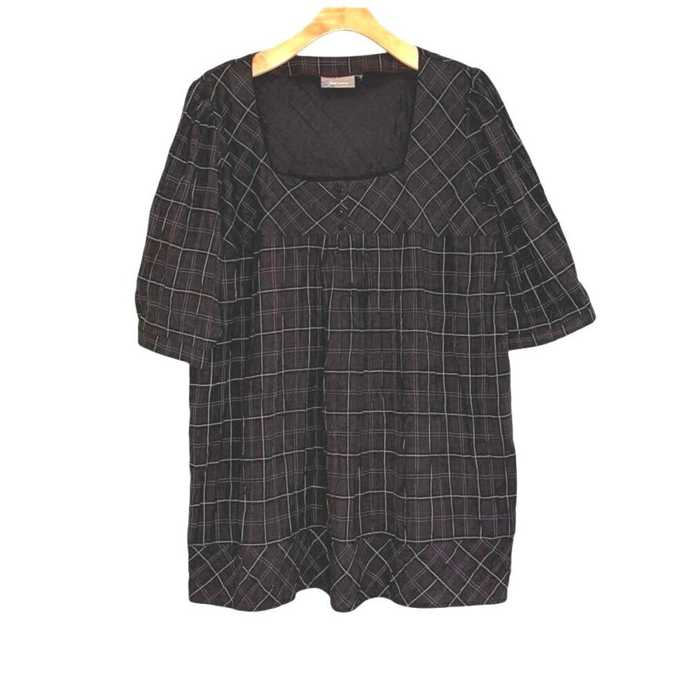 Ikebana plaid Tunic dress size large